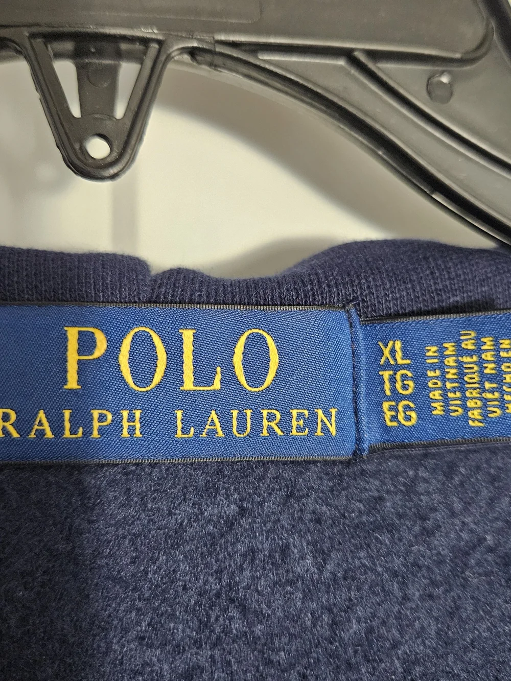NWT Men's Polo Ralph Lauren Logo-Embroidered Full-Zip Hoodie in Navy Size XL